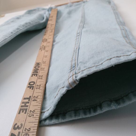 Universal Thread 16 High Rise Slim Straight Jeans Front Seam Patch Pocket Light - Picture 11 of 11